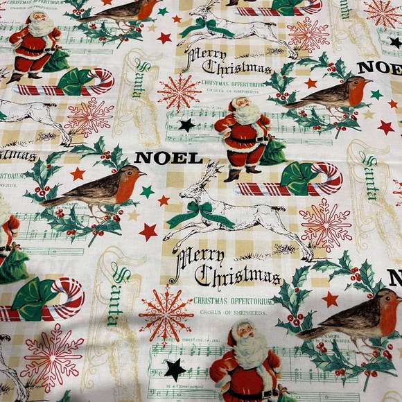 Christmas fabric 2 yards Santa xmas - Picture 10 of 10